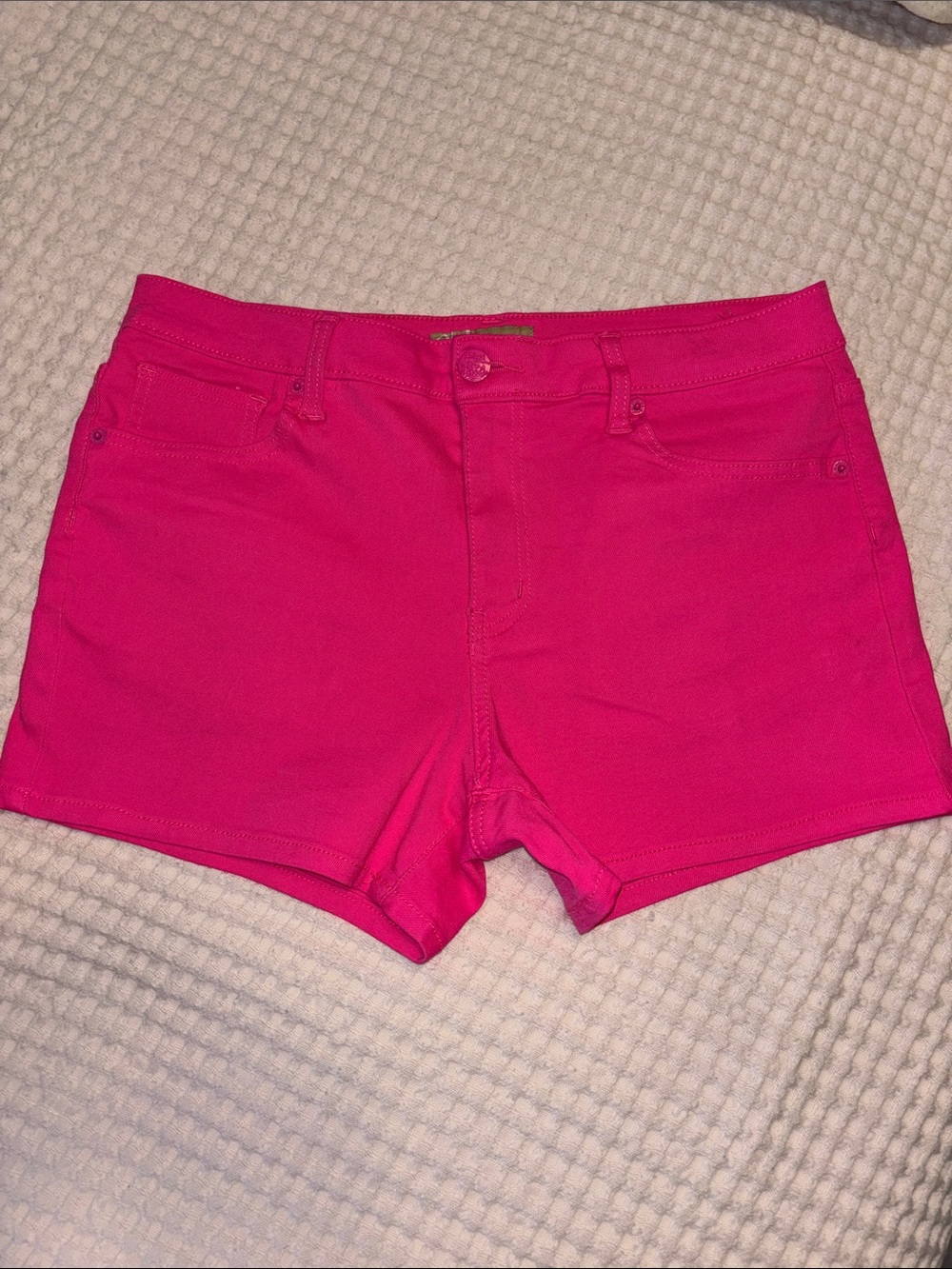 Hybrid & Company Bright Pink Denim Shorts